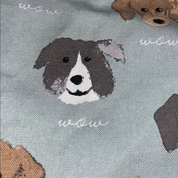 Dog Print Tote Bag Like New 15.5x17x5.5 - Picture 5 of 5